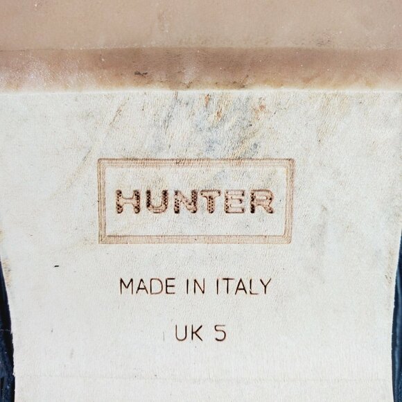 Hunter Women's Webbing Crisscross Blue Studded Clog Sz 7 SUPER CUTE! - Picture 9 of 9